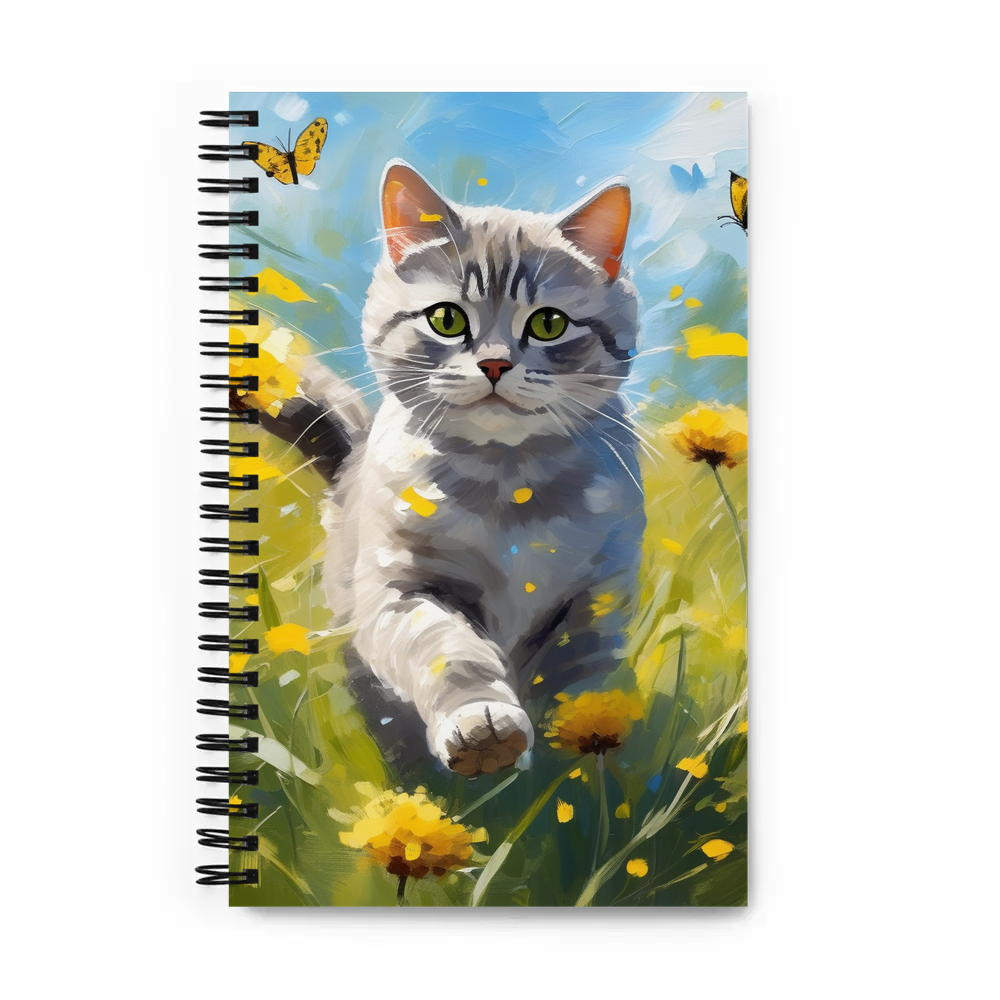 PugMug Custom Tabby British Shorthair Cat Spiral Notebook
