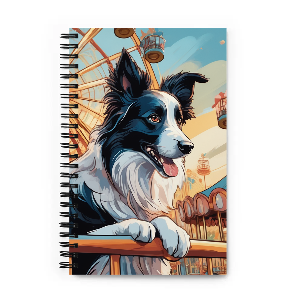 PugMug Custom Border Collie Spiral Notebook