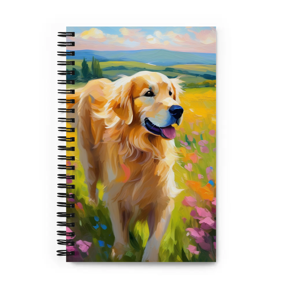 PugMug Custom Golden Retriever Spiral Notebook