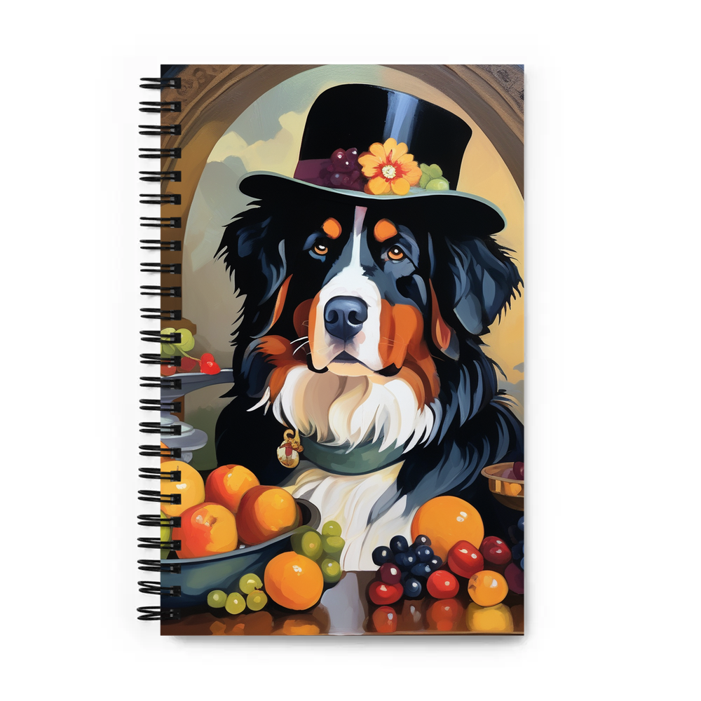 PugMug Custom Bernese Mountain Dog Spiral Notebook