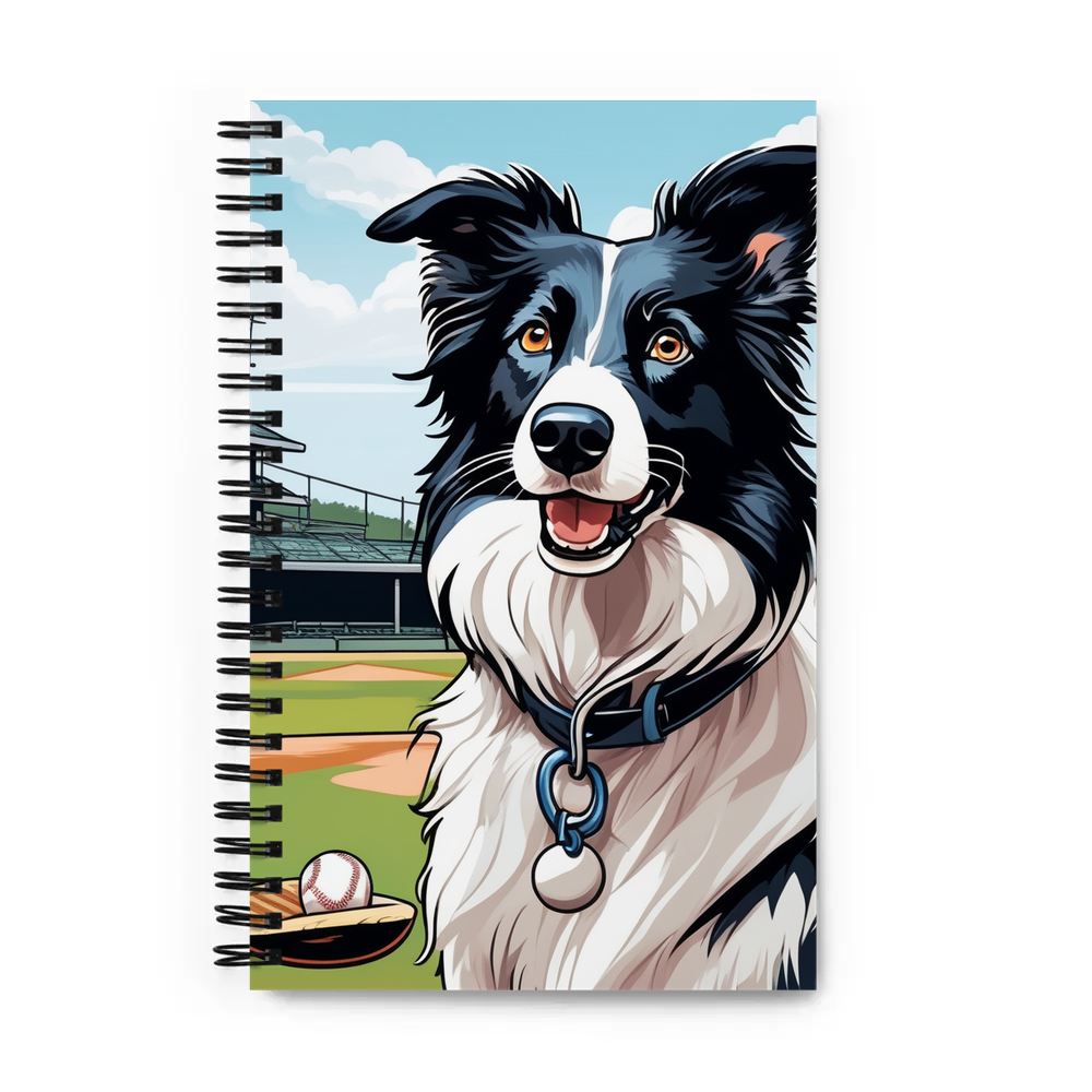 PugMug Custom Border Collie Spiral Notebook