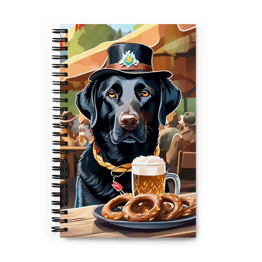 PugMug Custom Black Labrador Retriever Spiral Notebook
