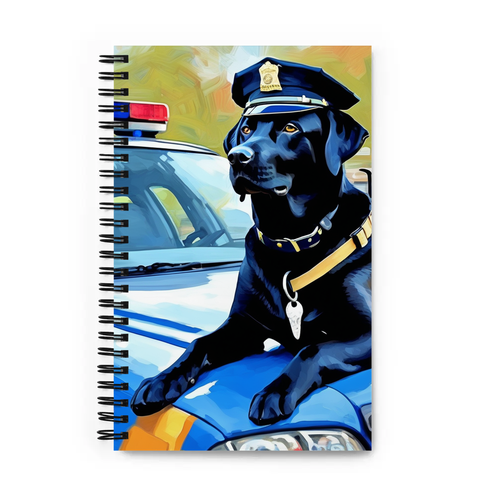 PugMug Custom Black Labrador Retriever Spiral Notebook