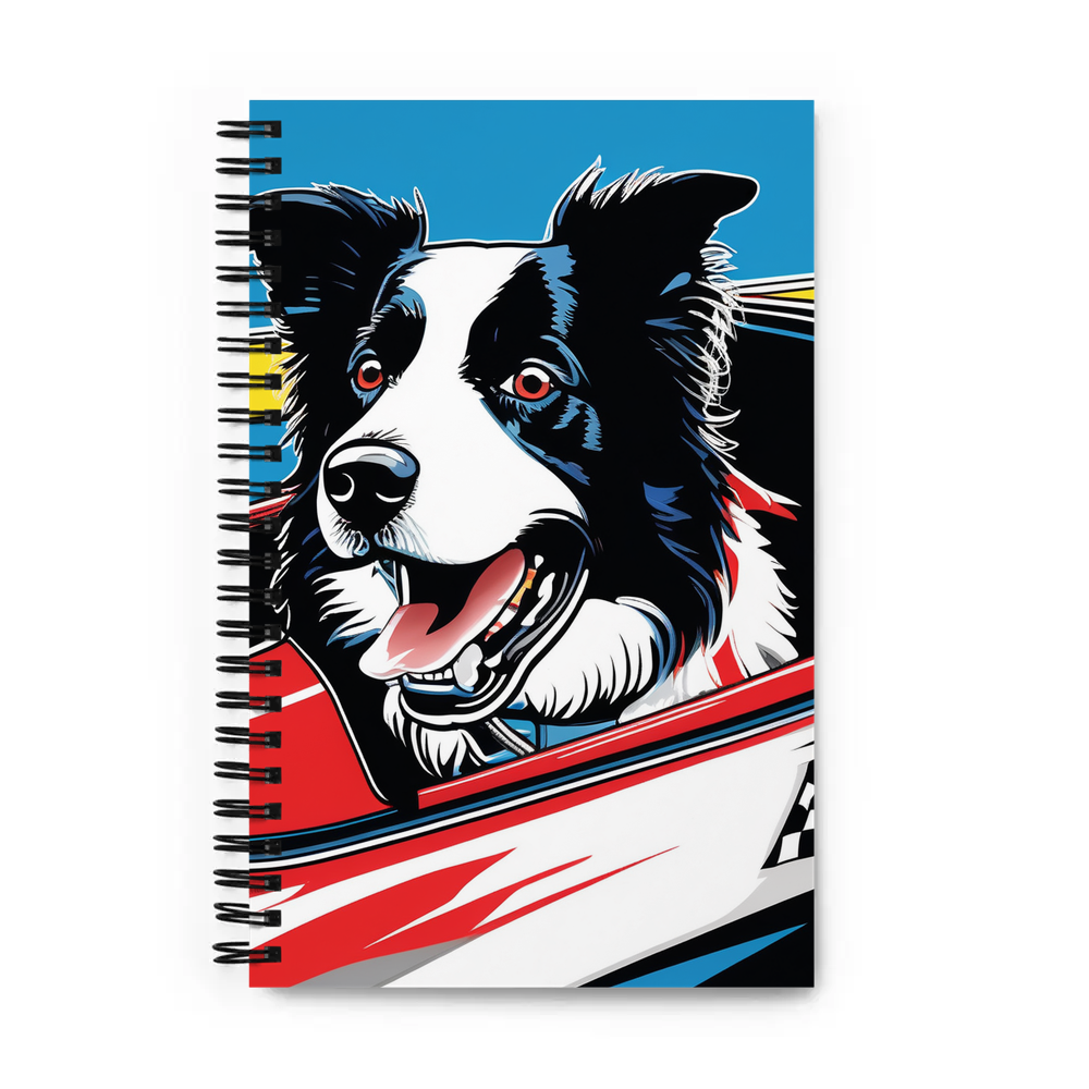 PugMug Custom Border Collie Spiral Notebook