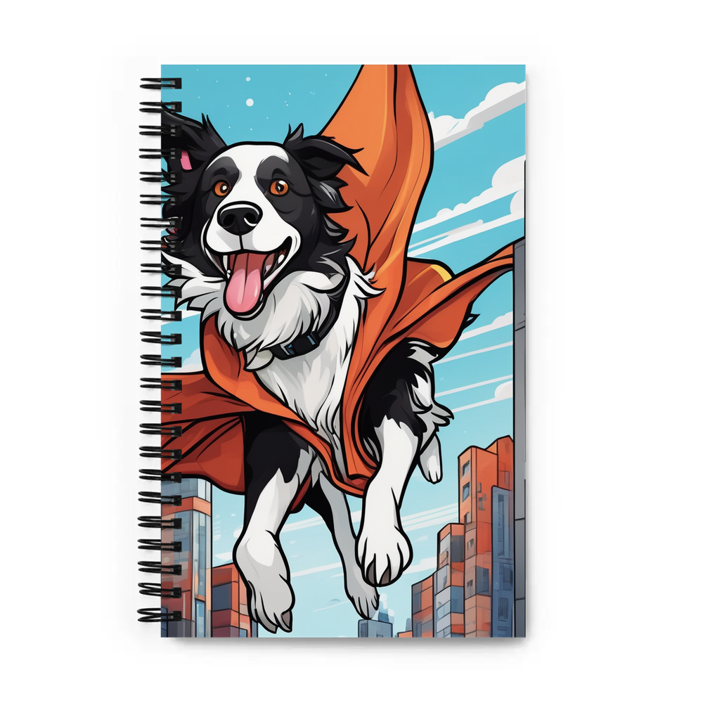 PugMug Custom Border Collie Spiral Notebook