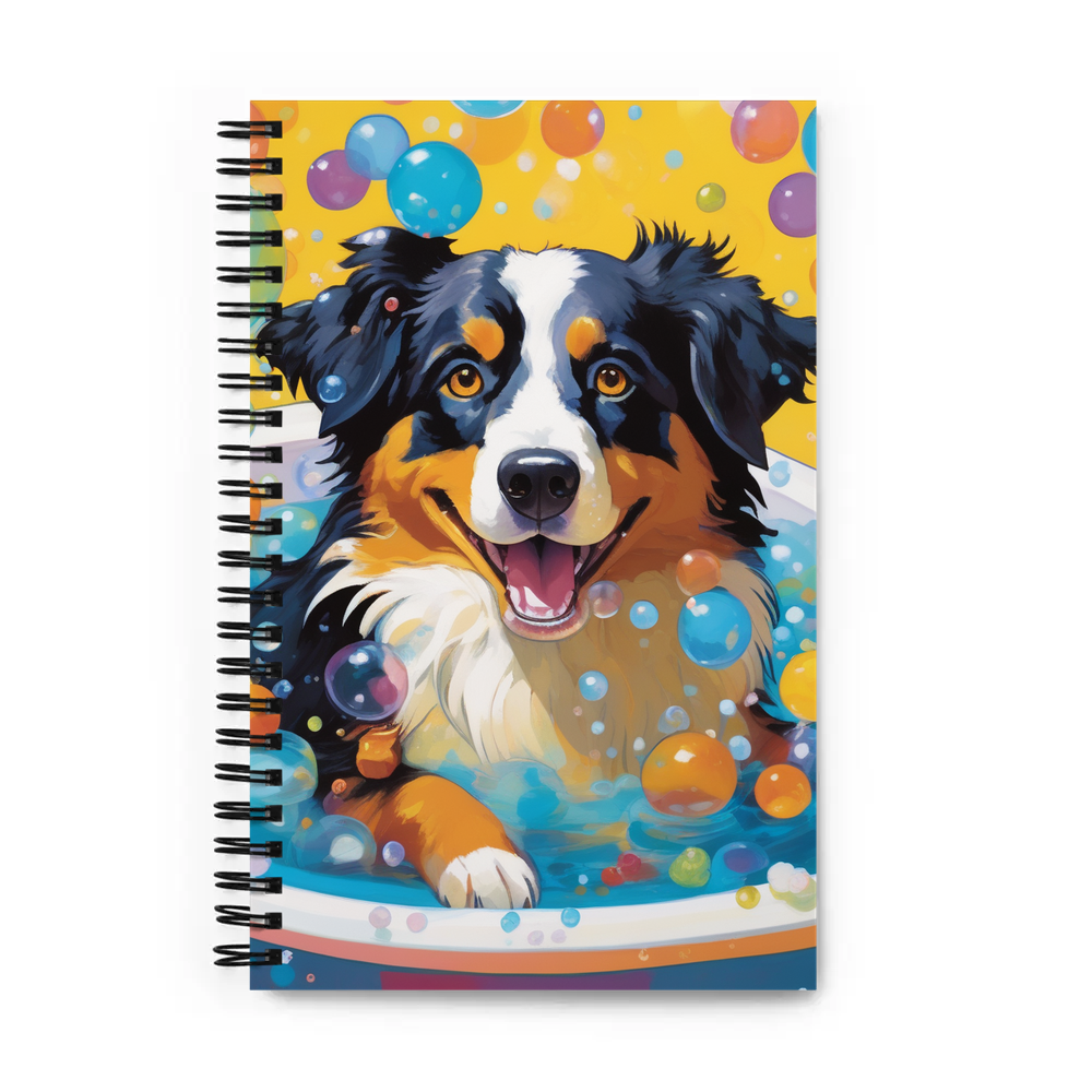 PugMug Custom Miniature American Shepherd Spiral Notebook
