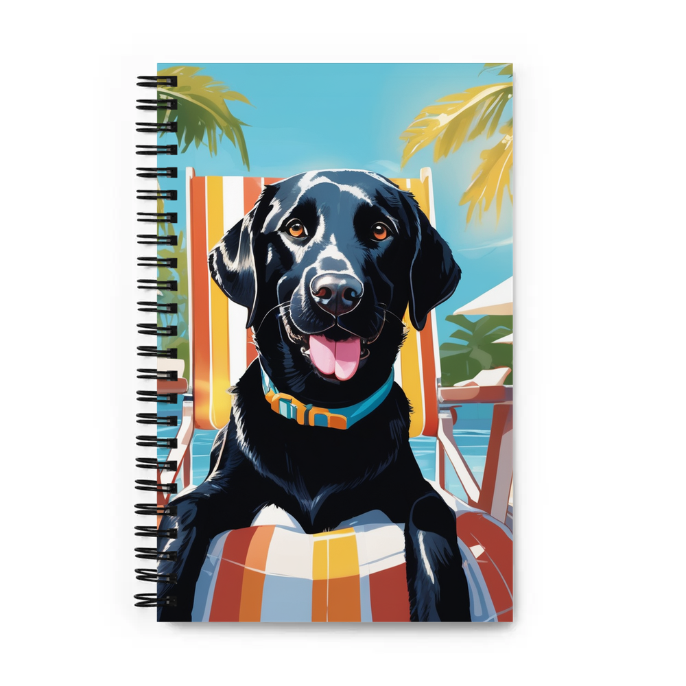 PugMug Custom Black Labrador Retriever Spiral Notebook