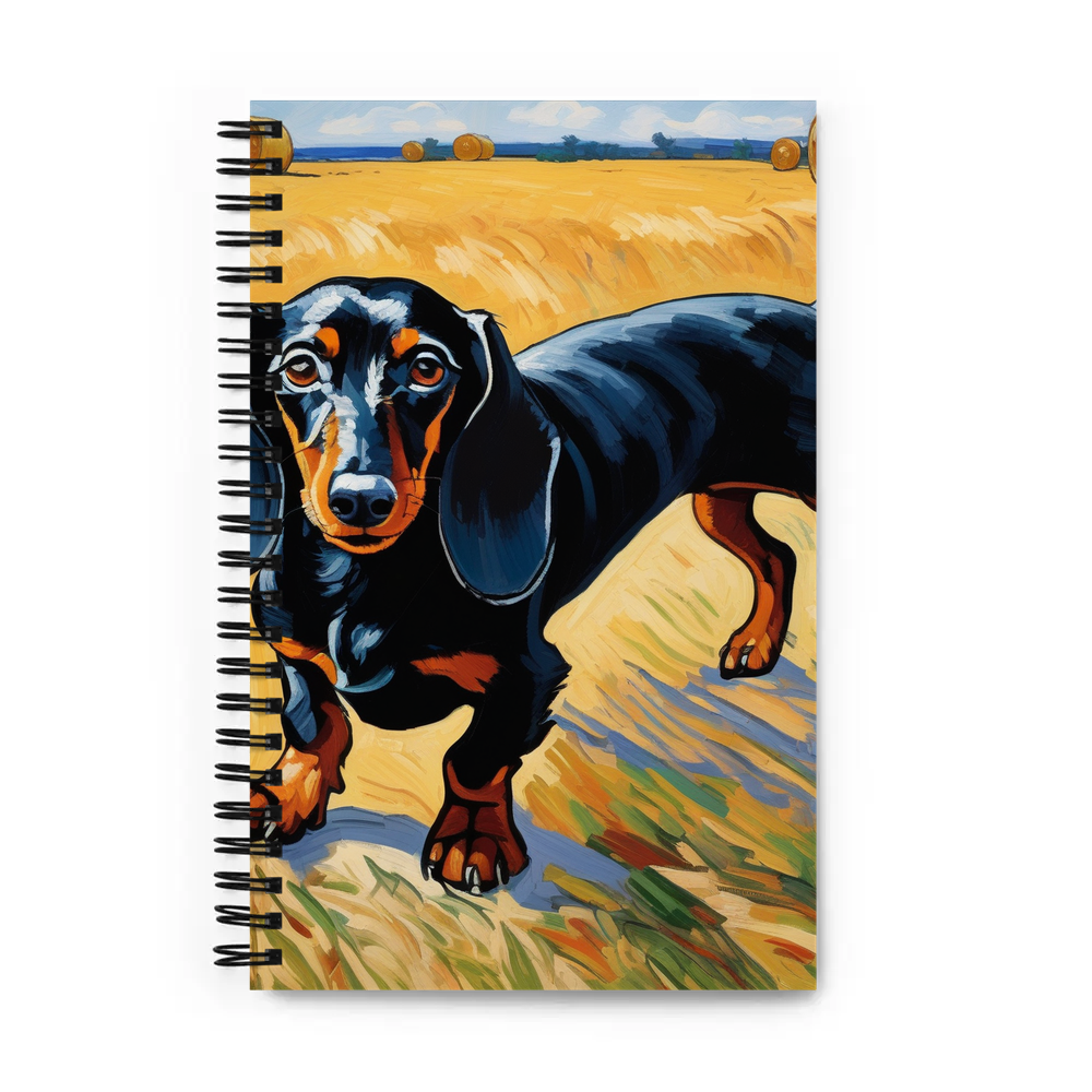 PugMug Custom Black Dachshund Spiral Notebook