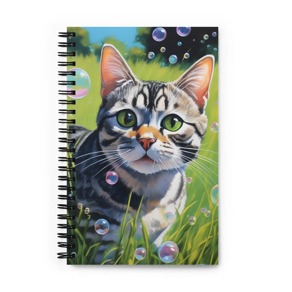 PugMug Custom Tabby American Shorthair Cat Spiral Notebook