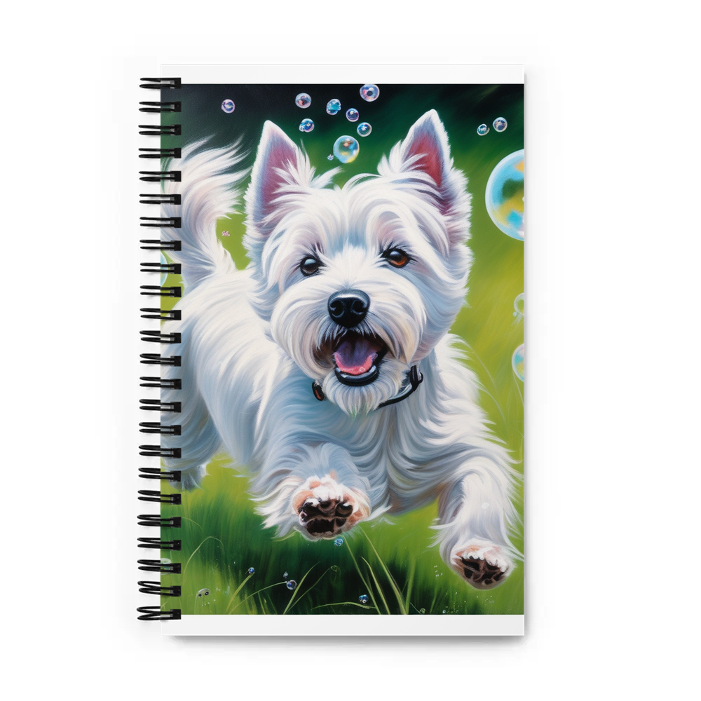 PugMug Custom West Highland White Terrier Spiral Notebook