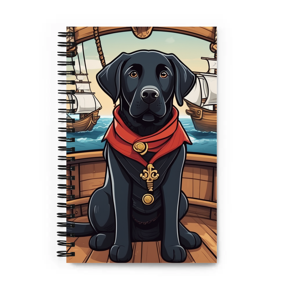 PugMug Custom Black Labrador Retriever Spiral Notebook