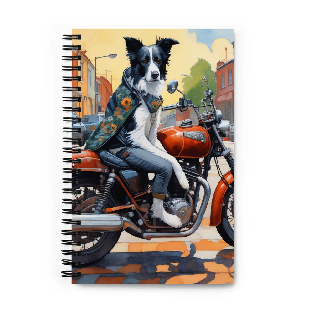 PugMug Custom Border Collie Spiral Notebook