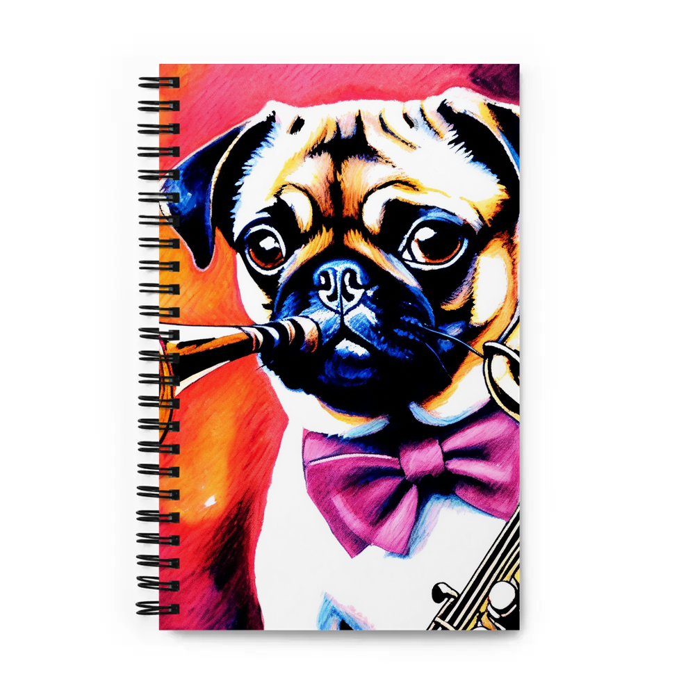 PugMug Custom Pug Spiral Notebook