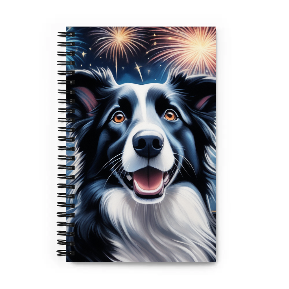 PugMug Custom Border Collie Spiral Notebook