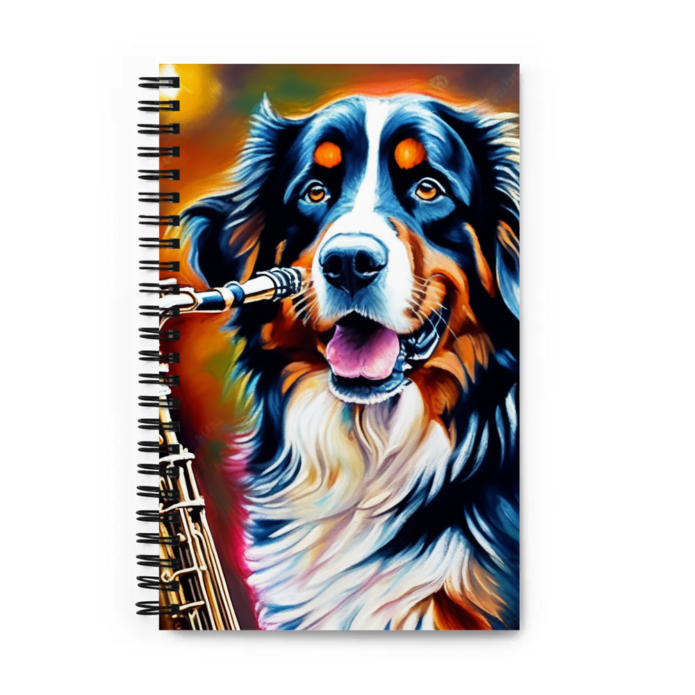 PugMug Custom Bernese Mountain Dog Spiral Notebook
