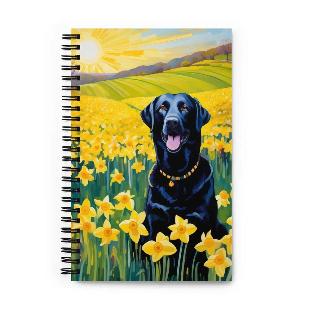 PugMug Custom Black Labrador Retriever Spiral Notebook