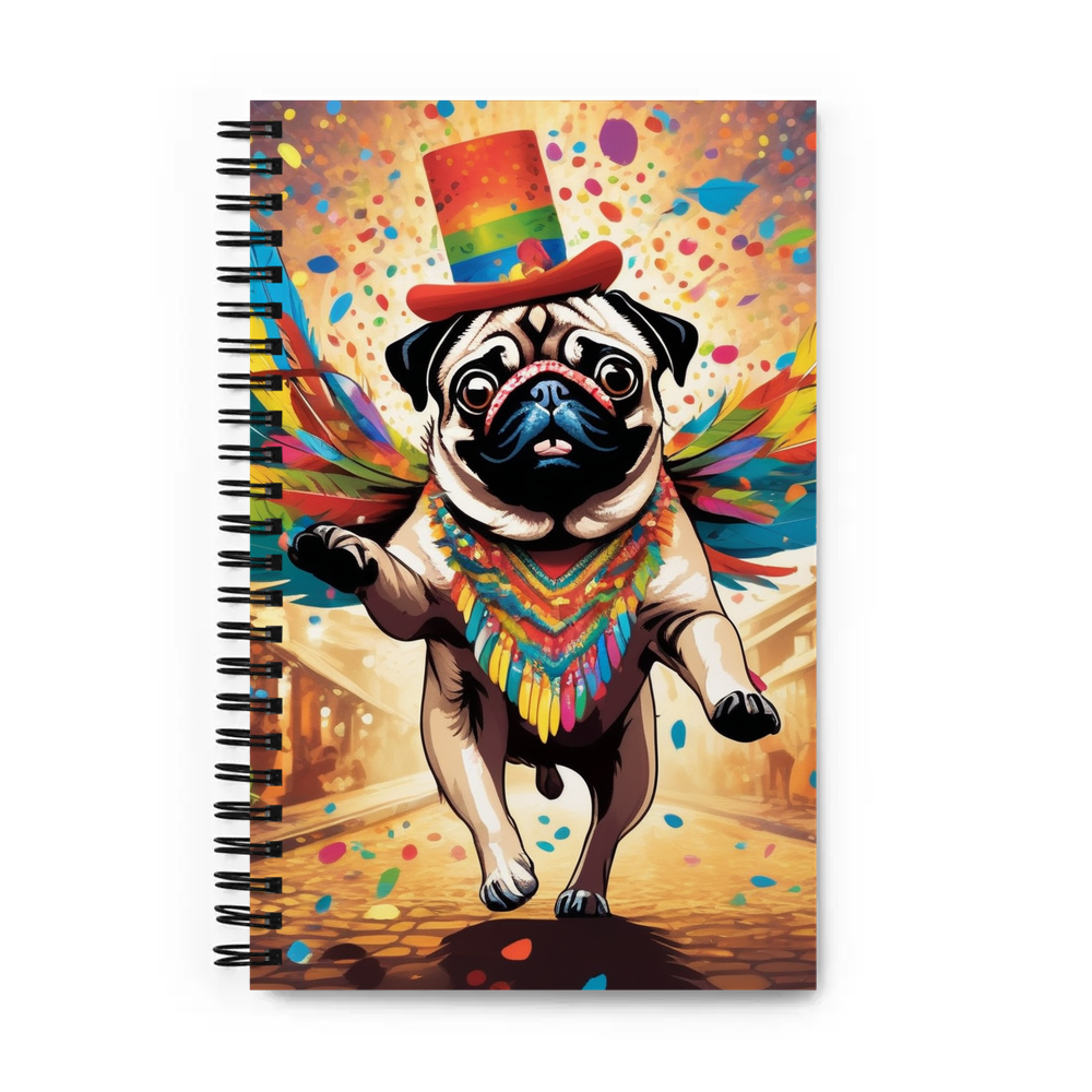 PugMug Custom Pug Spiral Notebook