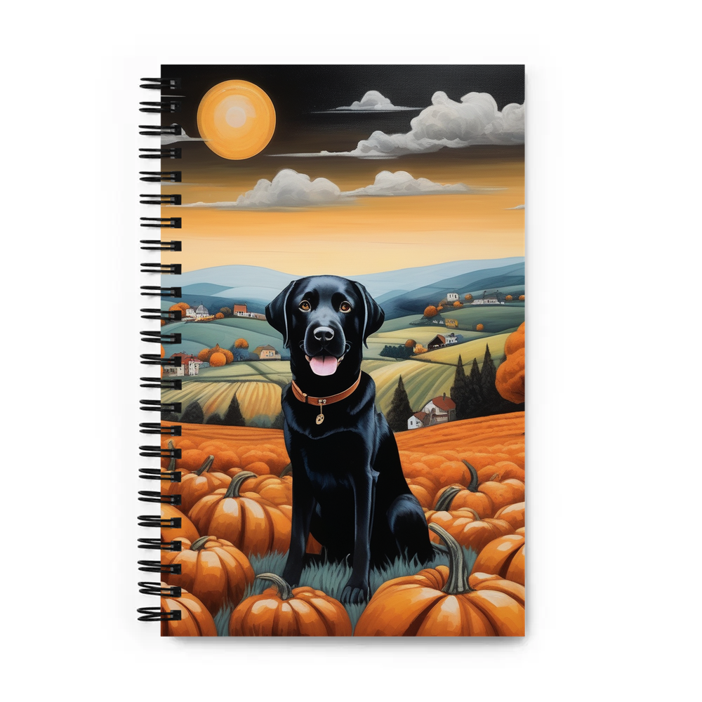 PugMug Custom Black Labrador Retriever Spiral Notebook