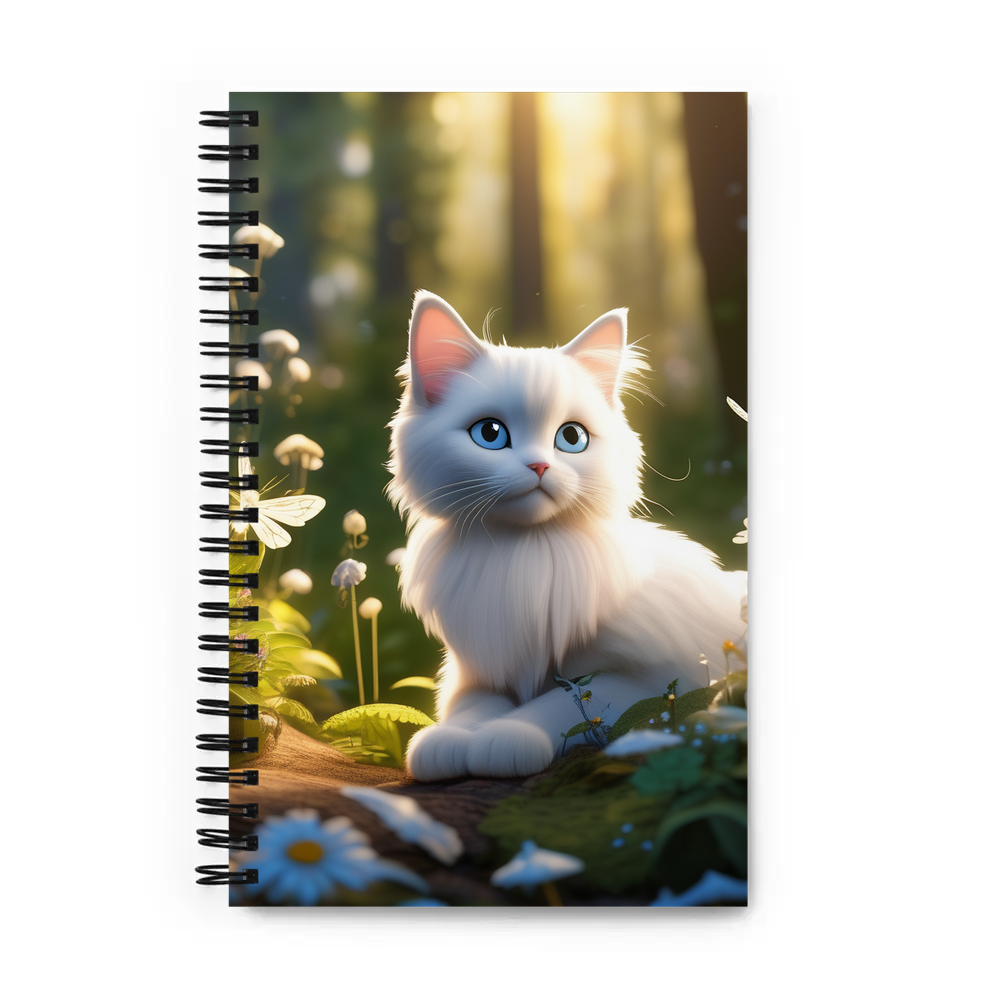 PugMug Custom White Ragdoll Cat Spiral Notebook