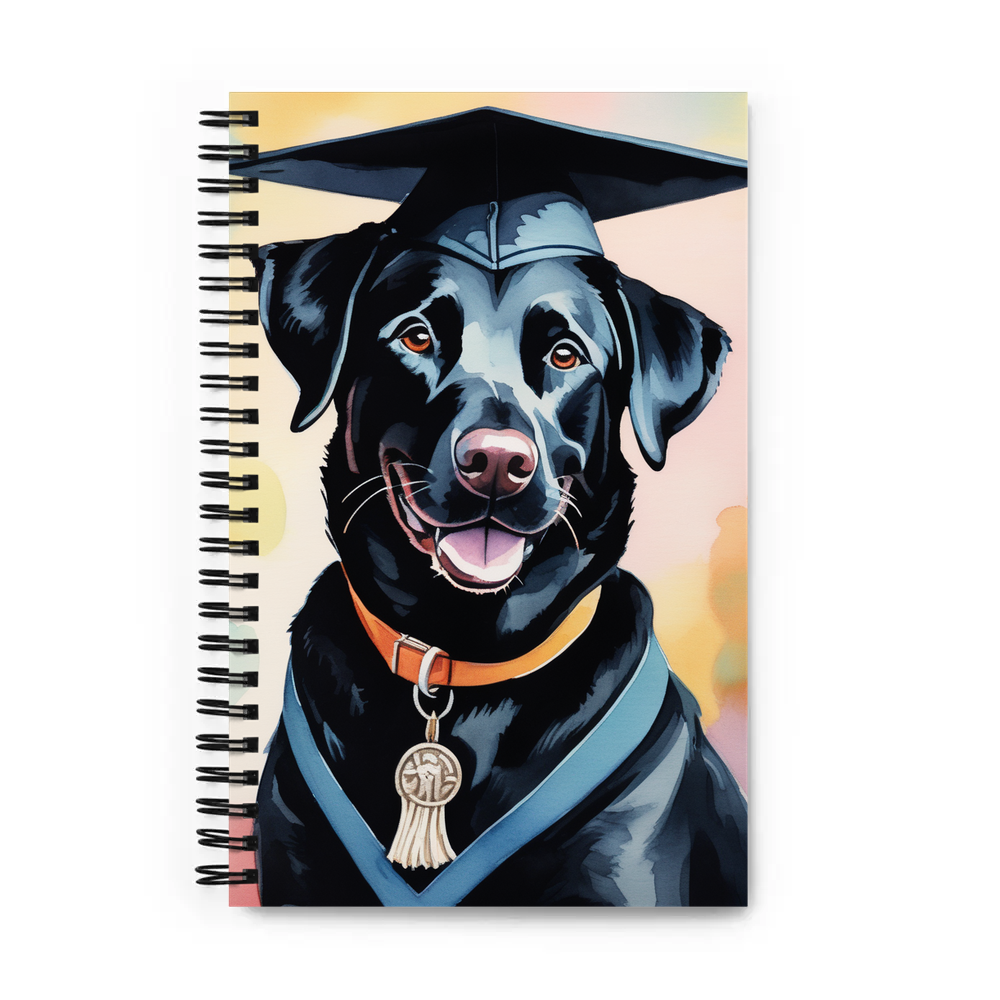PugMug Custom Black Labrador Retriever Spiral Notebook