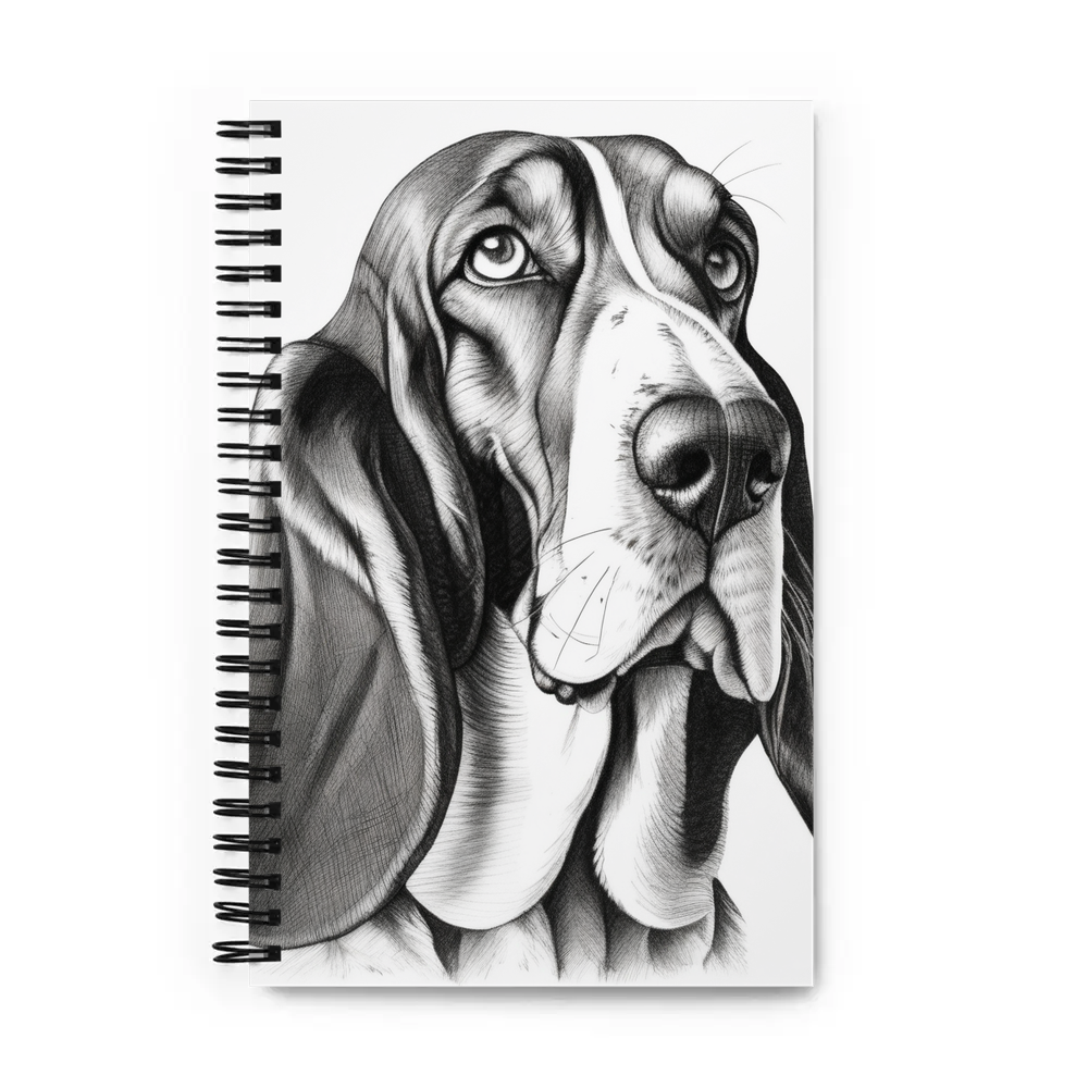 PugMug Custom Basset Hound Spiral Notebook