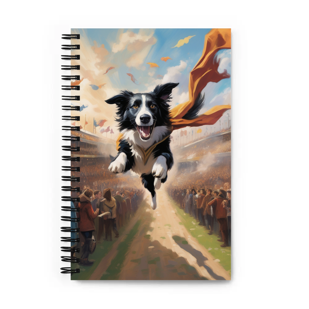 PugMug Custom Border Collie Spiral Notebook