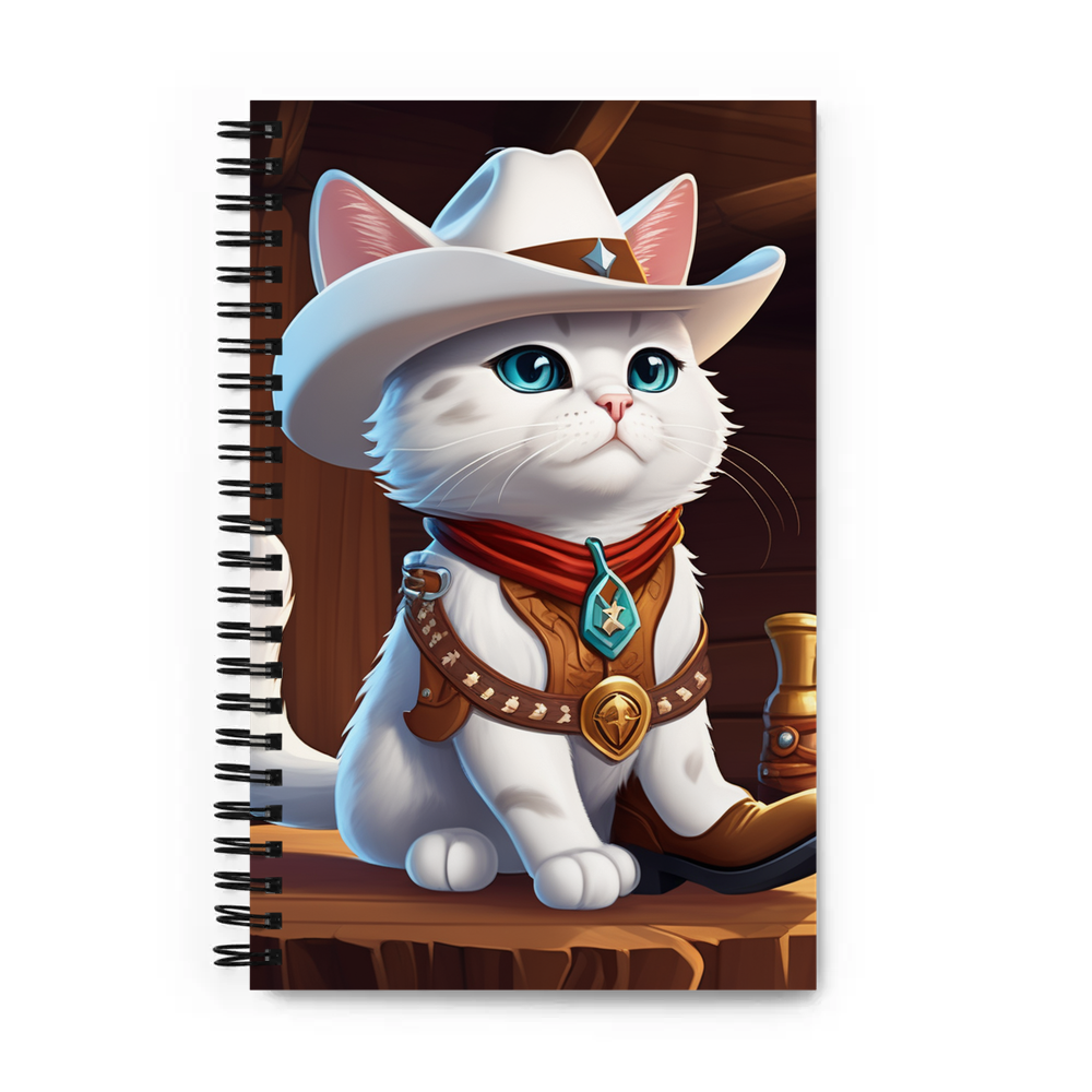PugMug Custom White Exotic Cat Spiral Notebook