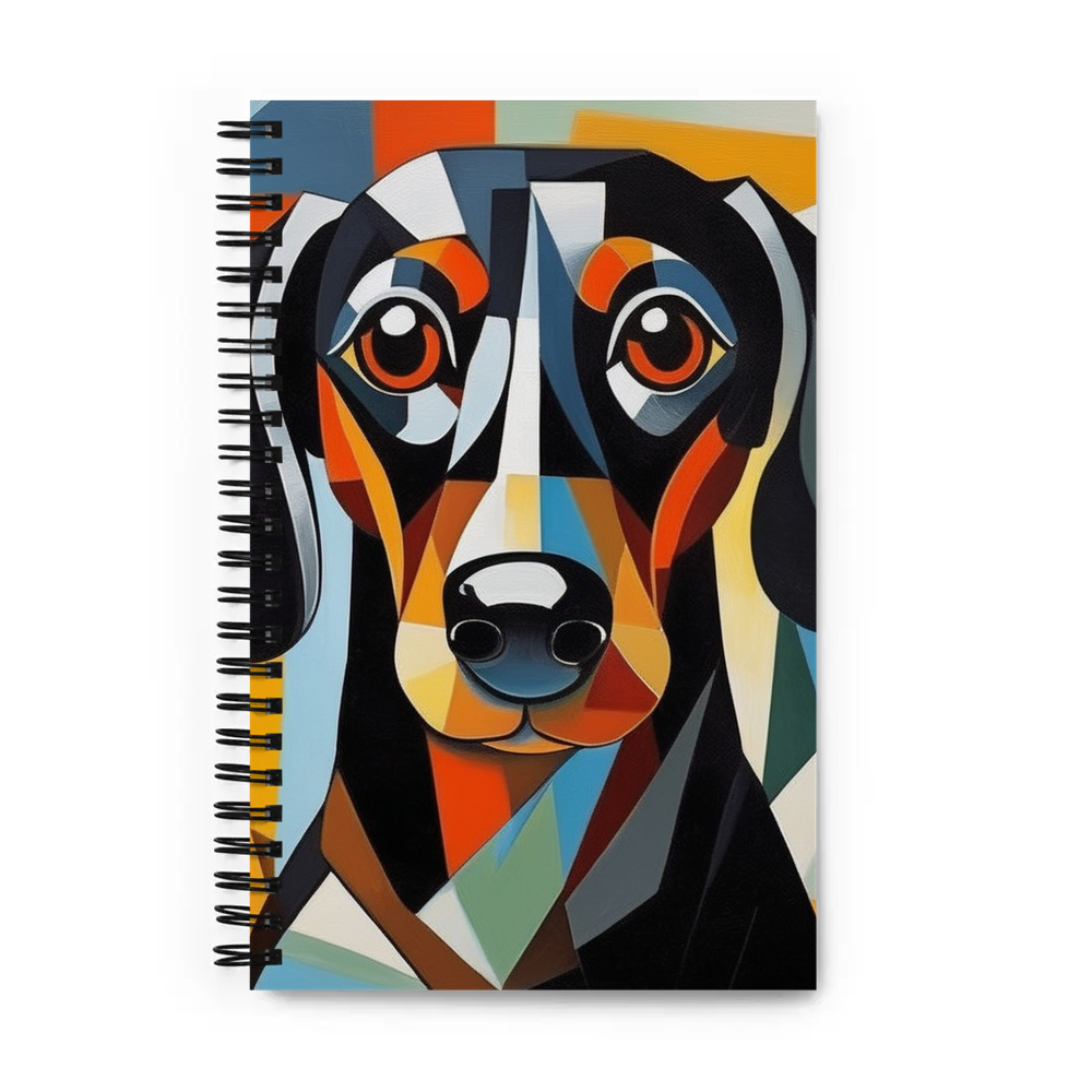 PugMug Custom Black Dachshund Spiral Notebook