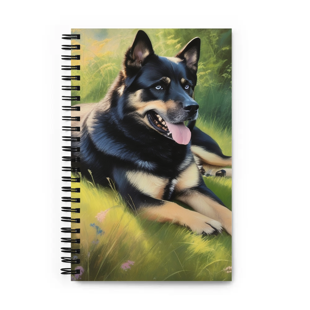 PugMug Custom Blue Spiral Notebook