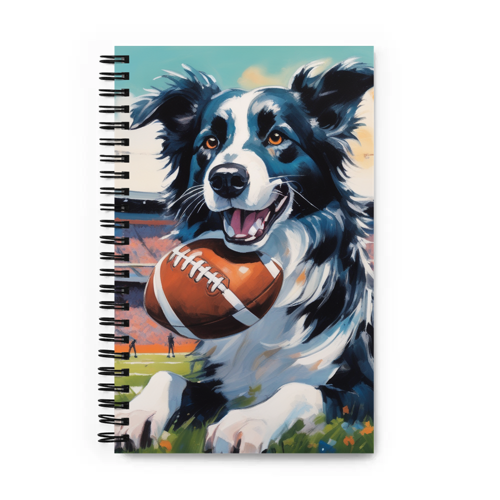PugMug Custom Border Collie Spiral Notebook