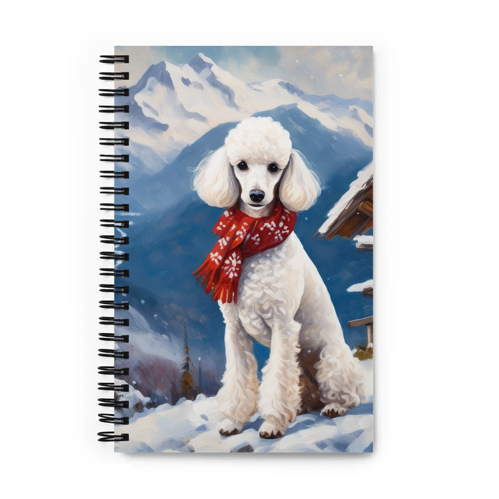 PugMug Custom White Poodle Spiral Notebook