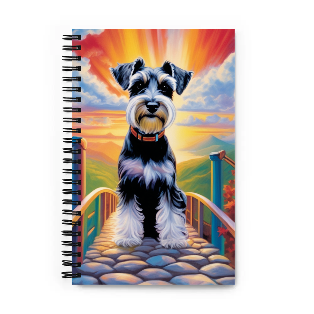 PugMug Custom Miniature Schnauzer Spiral Notebook