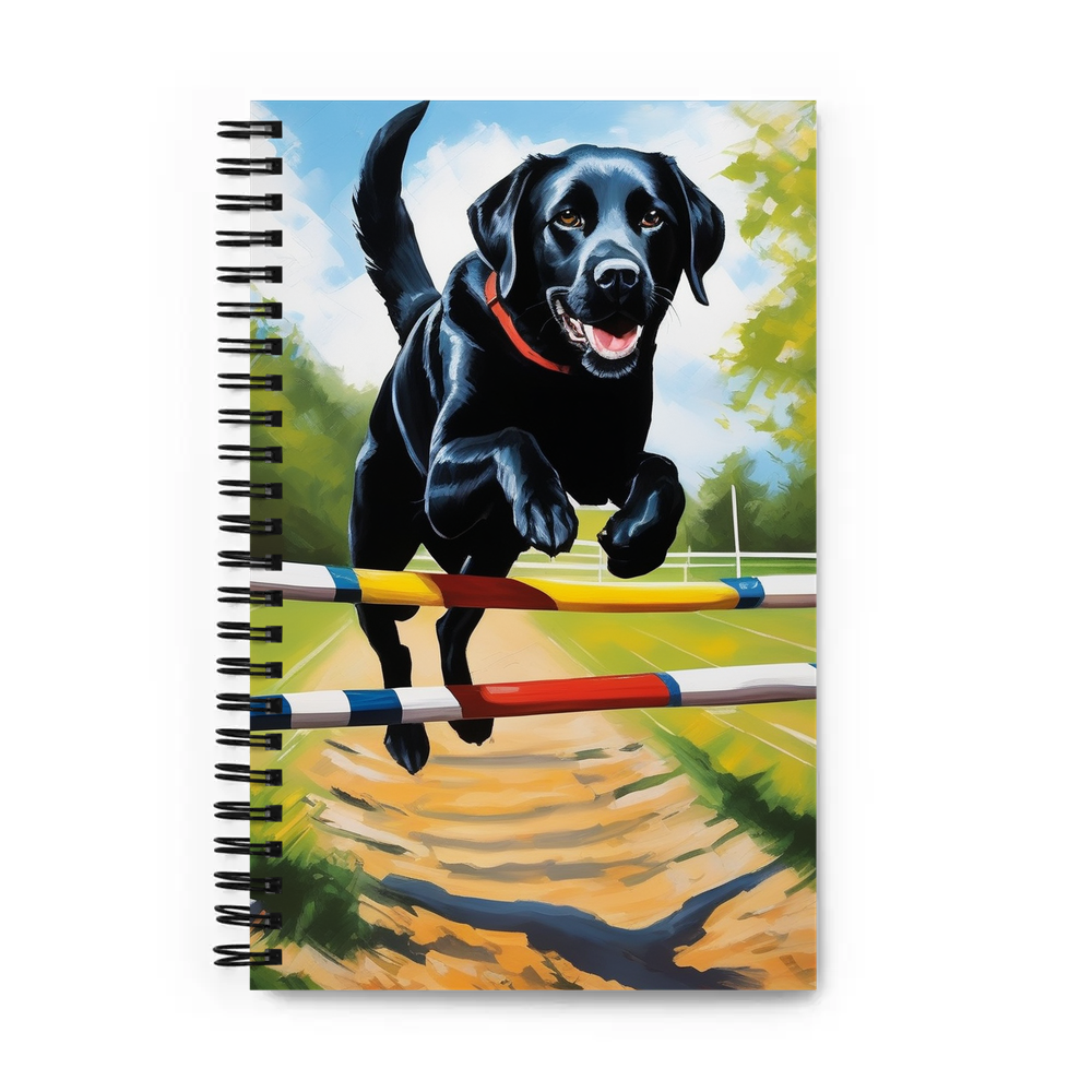 PugMug Custom Black Labrador Retriever Spiral Notebook