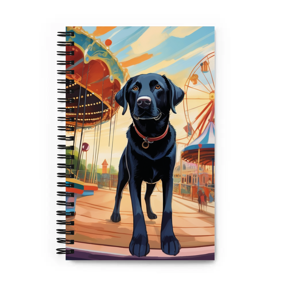 PugMug Custom Black Labrador Retriever Spiral Notebook