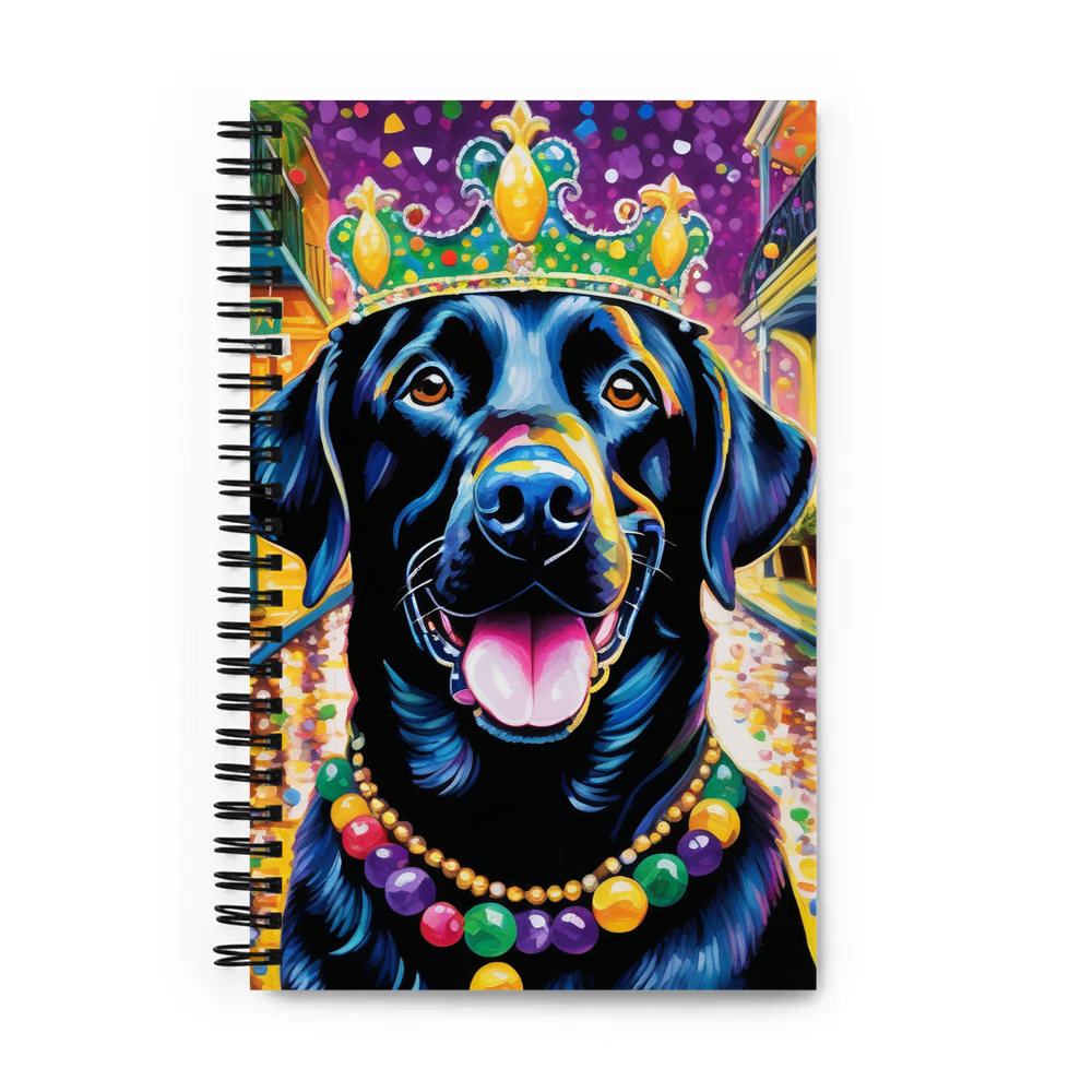 PugMug Custom Black Labrador Retriever Spiral Notebook