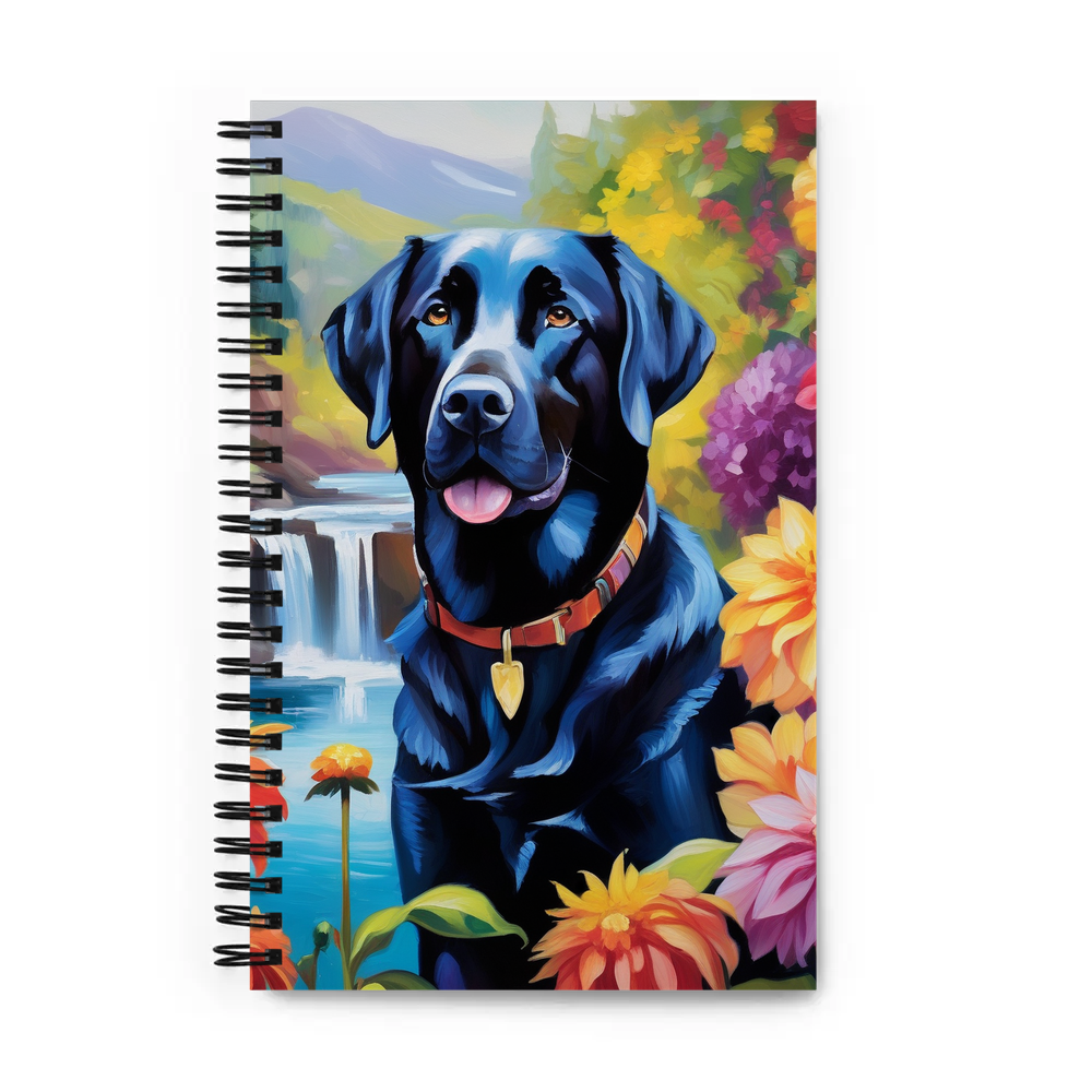 PugMug Custom Black Labrador Retriever Spiral Notebook
