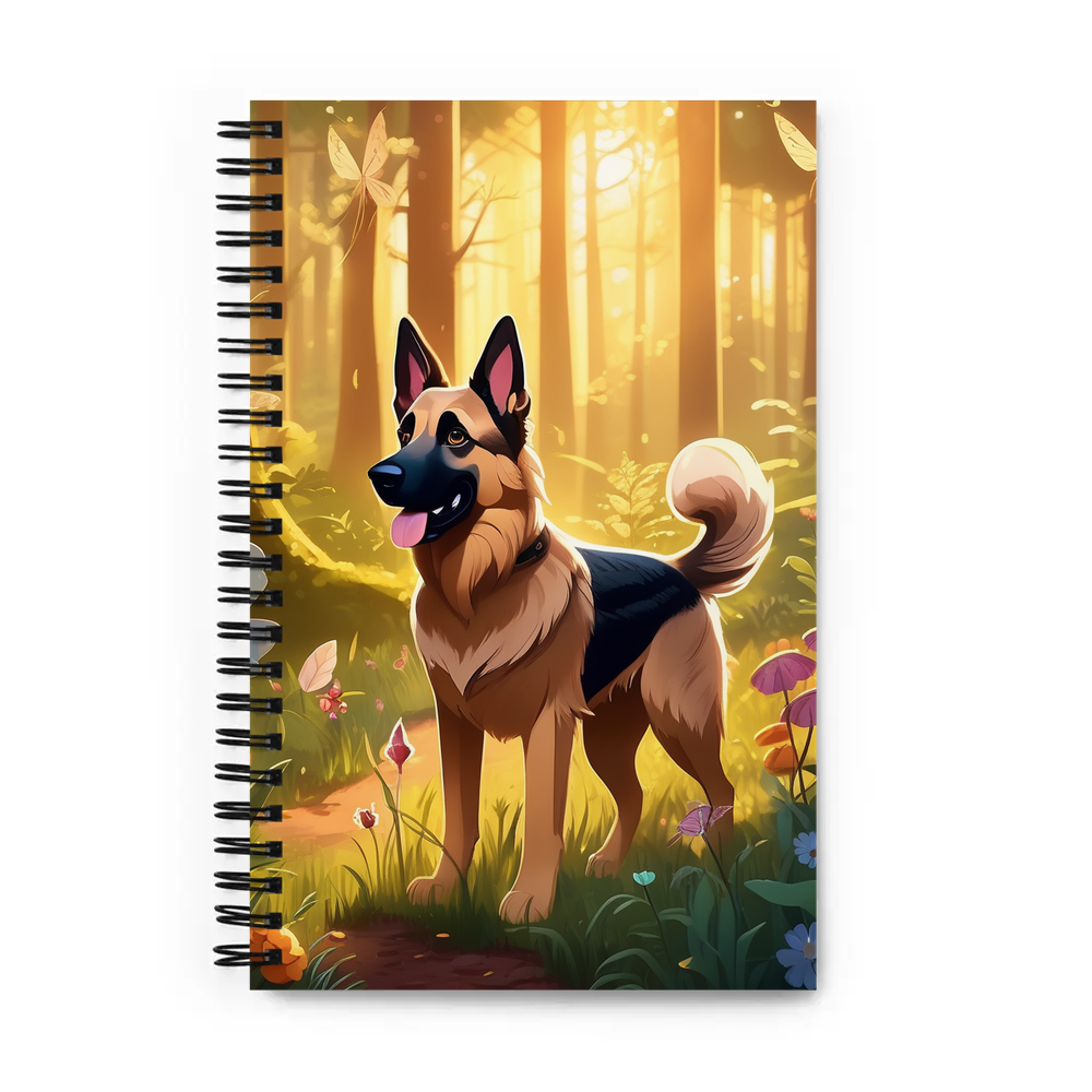 PugMug Custom German Shepherd Dog Spiral Notebook