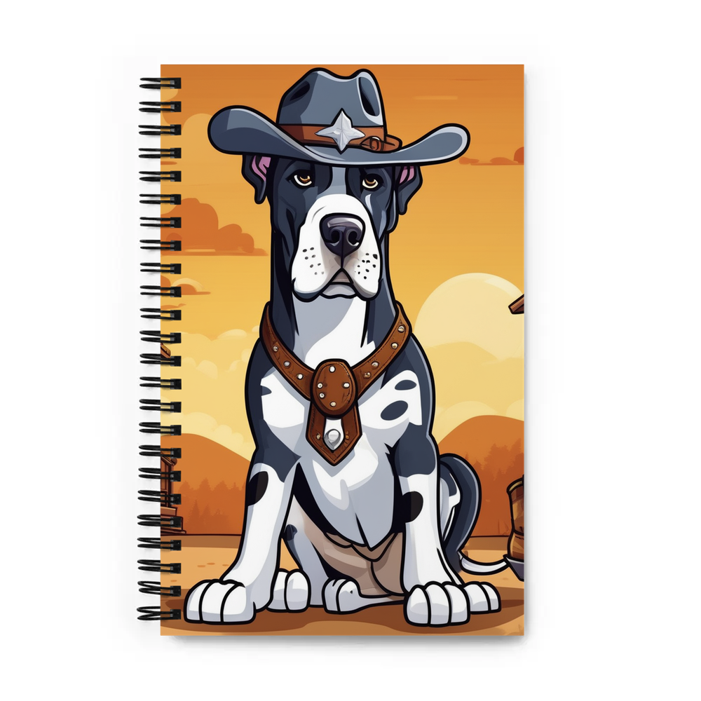 PugMug Custom Great Dane Spiral Notebook