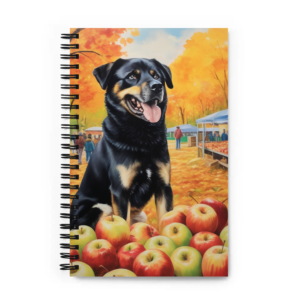 PugMug Custom Blue Spiral Notebook