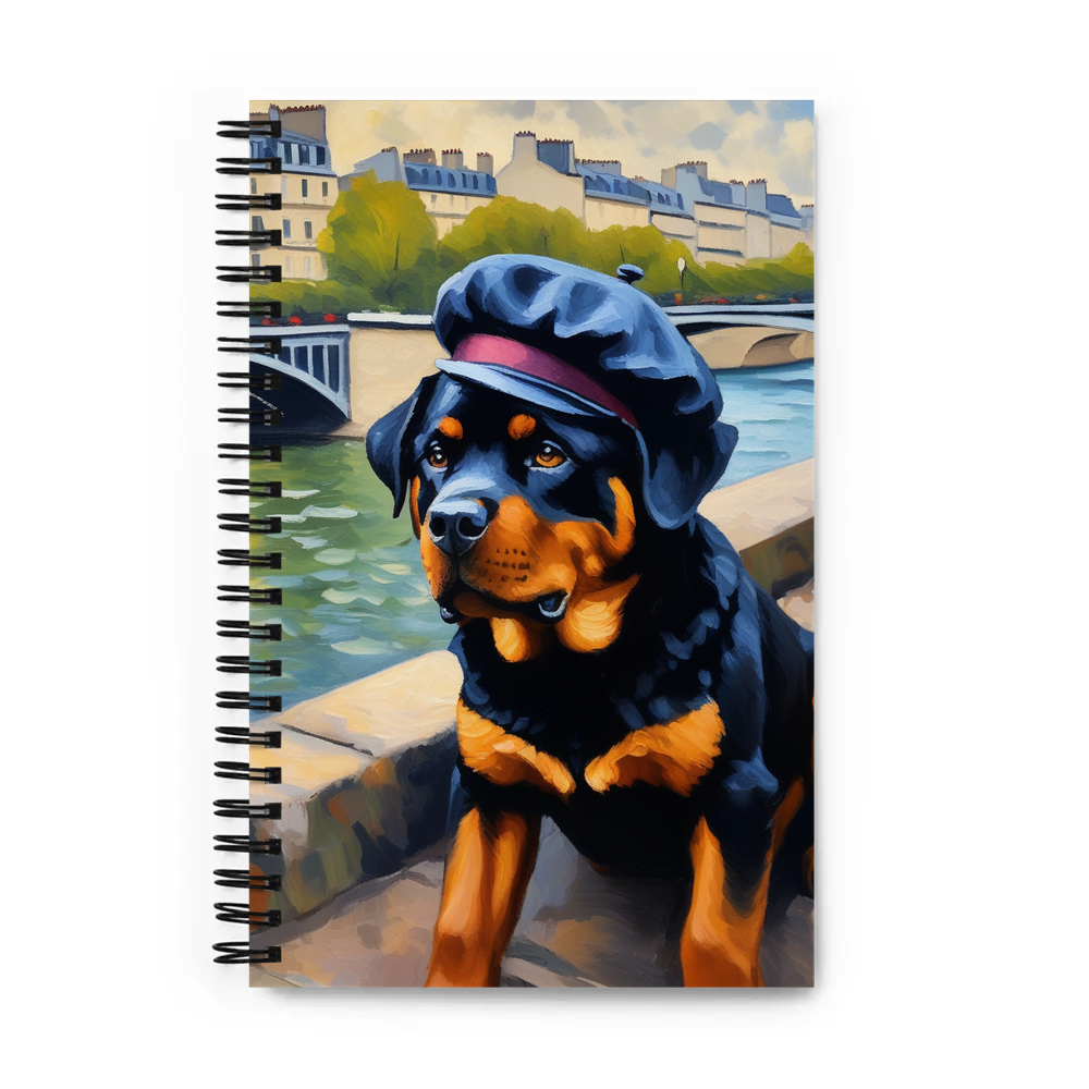 PugMug Custom Rottweiler Spiral Notebook