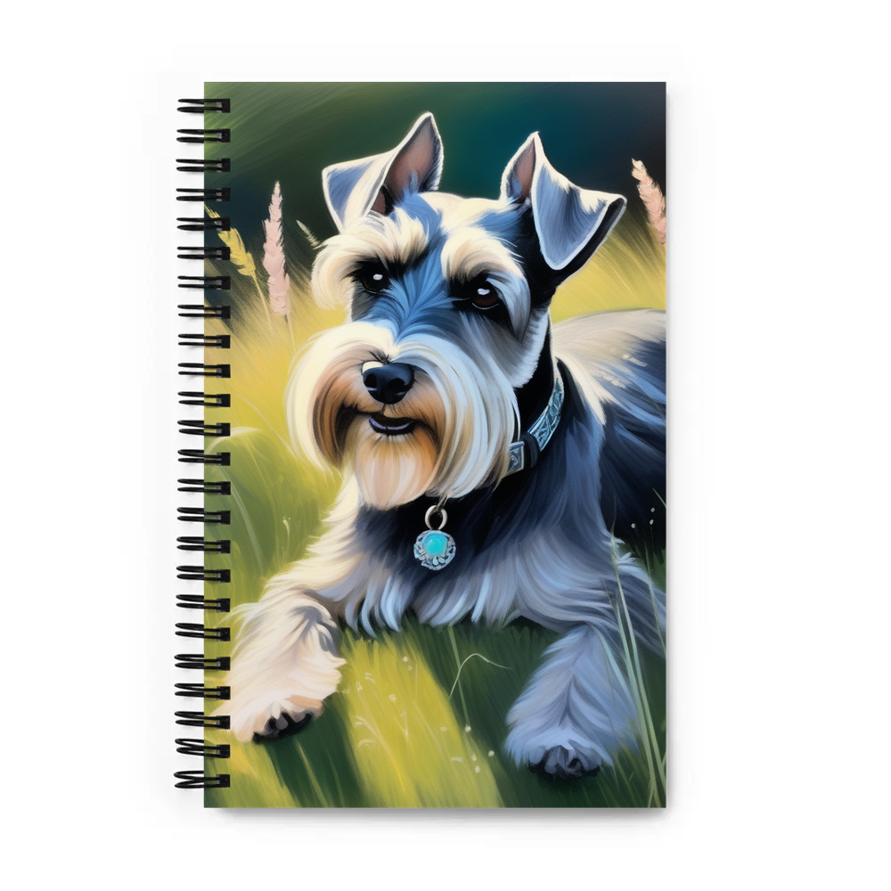 PugMug Custom Miniature Schnauzer Spiral Notebook