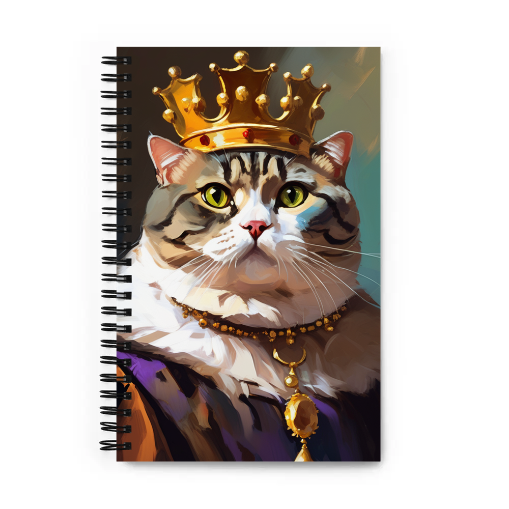 PugMug Custom Tabby Scottish Fold Cat Spiral Notebook
