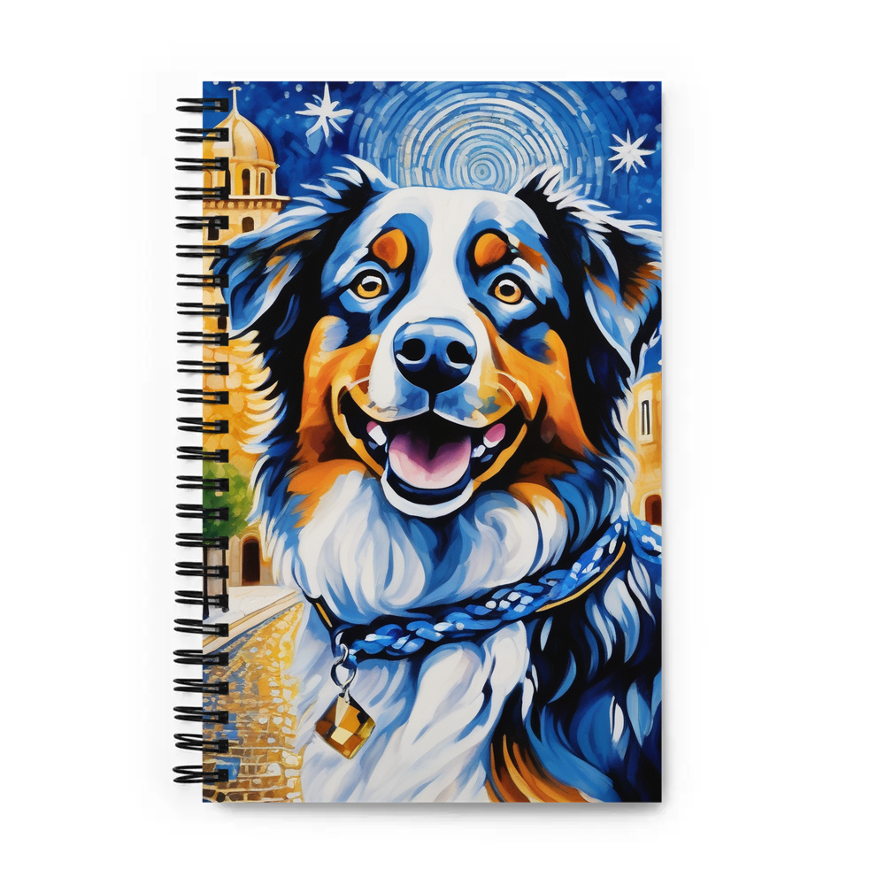 PugMug Custom Australian Shepherd Dog Spiral Notebook