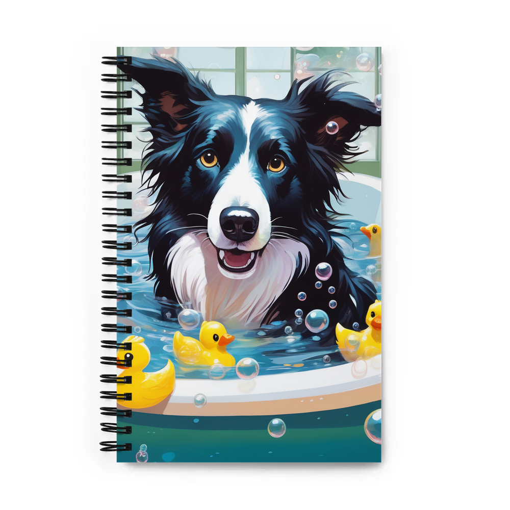PugMug Custom Border Collie Spiral Notebook