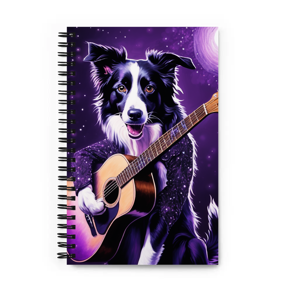 PugMug Custom Border Collie Spiral Notebook