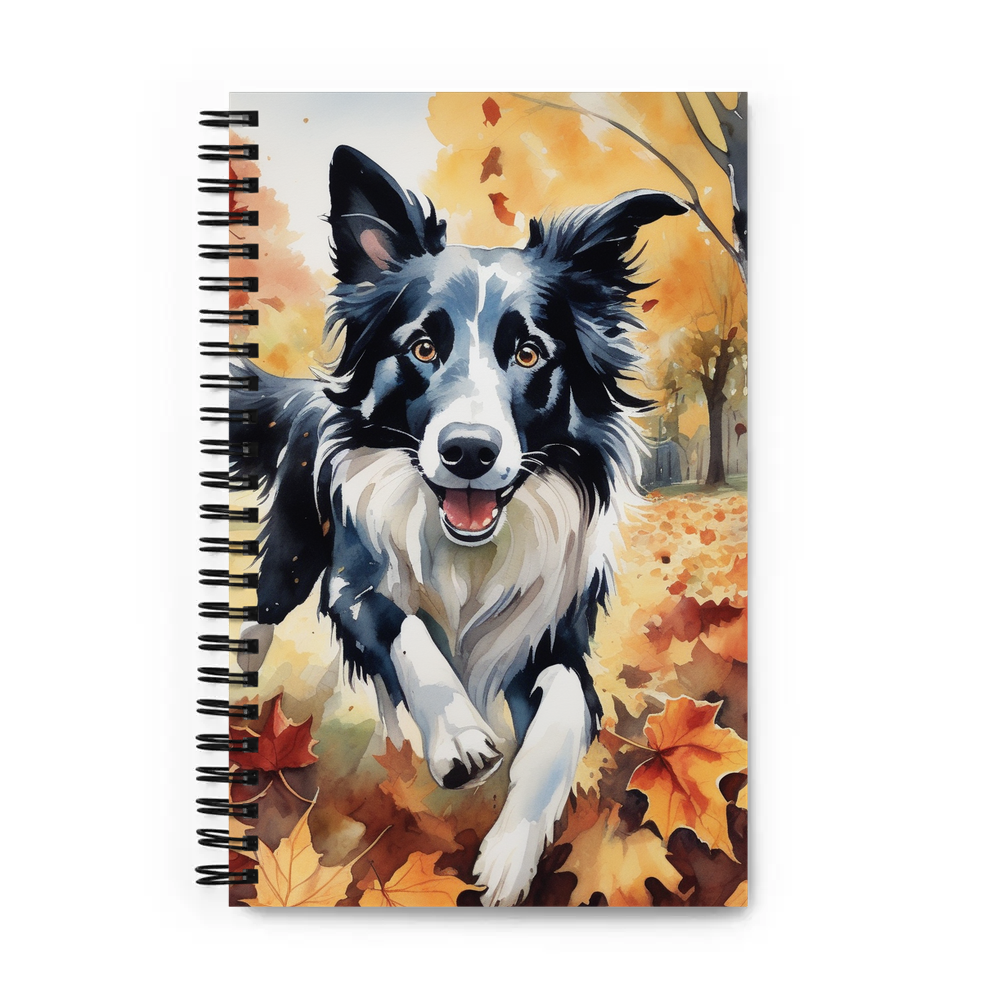 PugMug Custom Border Collie Spiral Notebook