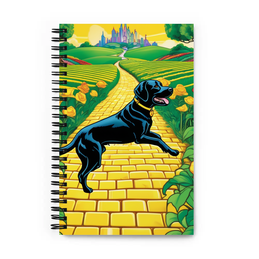 PugMug Custom Black Labrador Retriever Spiral Notebook