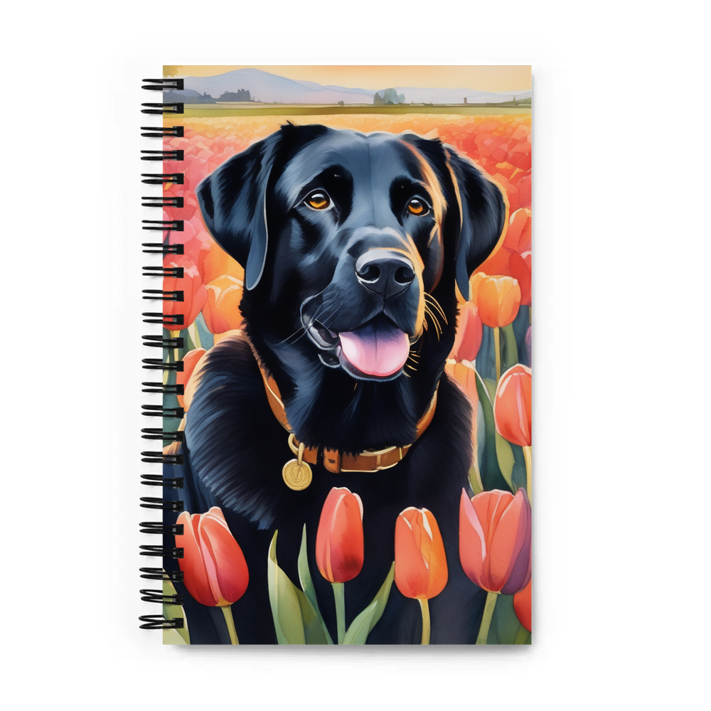 PugMug Custom Black Labrador Retriever Spiral Notebook