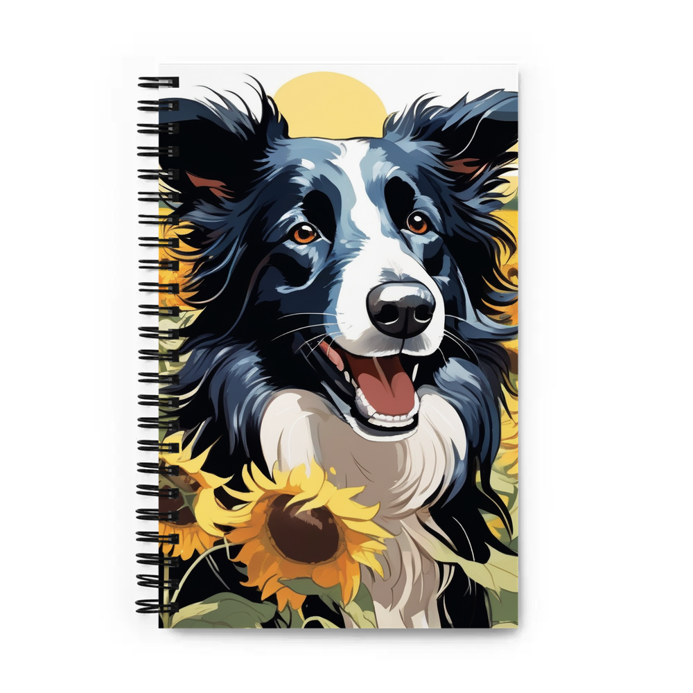 PugMug Custom Border Collie Spiral Notebook