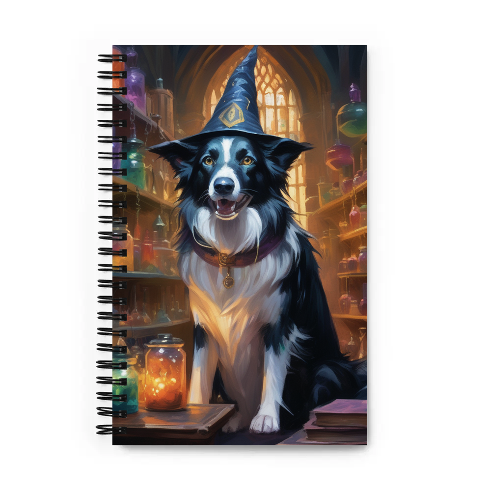 PugMug Custom Border Collie Spiral Notebook